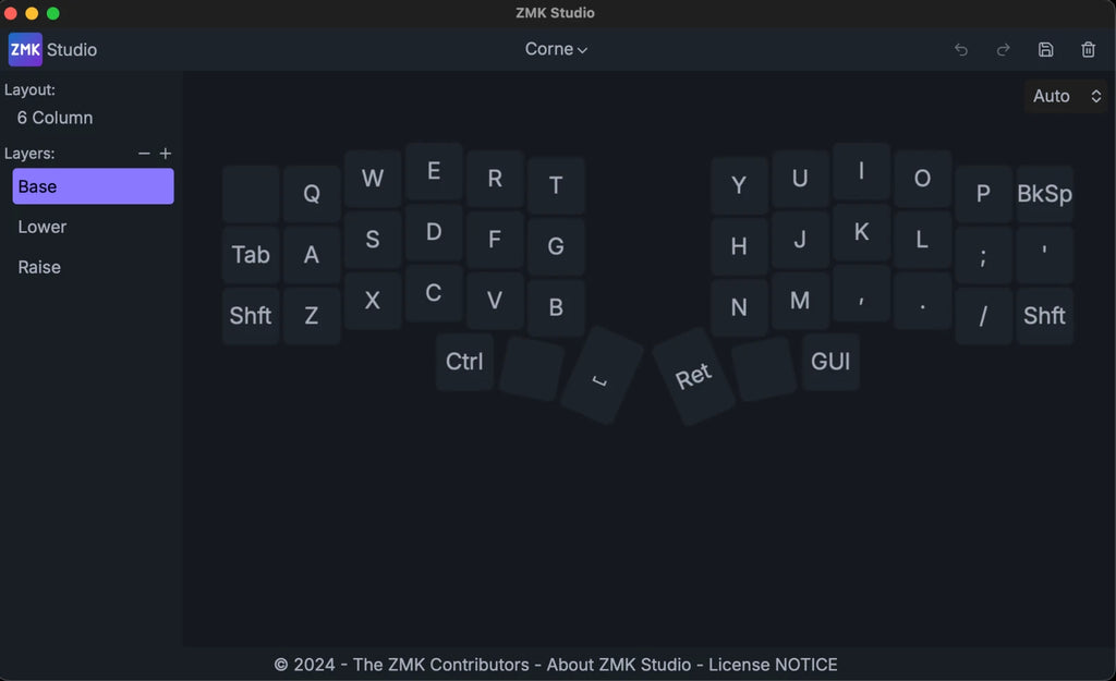 Wireless Corne Split Low Profile Keyboard